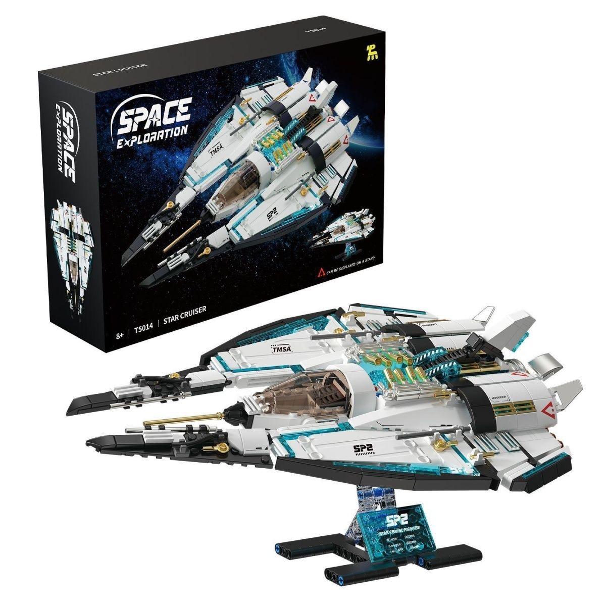 T5014 Звездный Крейсер Строительные Блоки Игрушка Moc Футуристическая Вселенная Модель Космического Корабля Кирпичи Набор Детский Высокотехнологичная Игрушка Подарок Взрослый