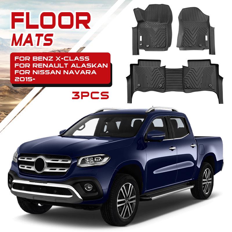 

Mercedes X-Class Pickup Floor Mats - Waterproof TPE Foot Pads