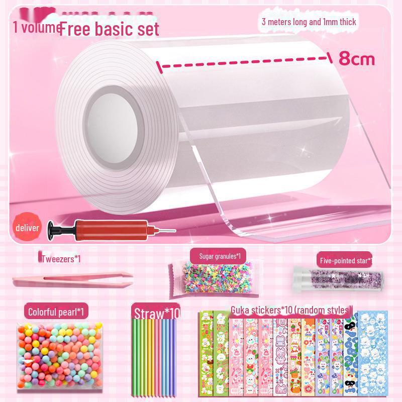 

Набор для самостоятельного выдувания пузырей Nano Glue с прочной липкой двухсторонней лентой и игрушкой для декомпрессии