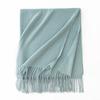 Cashmere Feel Solid Color Women's Imitation Cashmere Scarf Spring Atmosphere Korean Style Versatile Mid Length Shawl Scarf