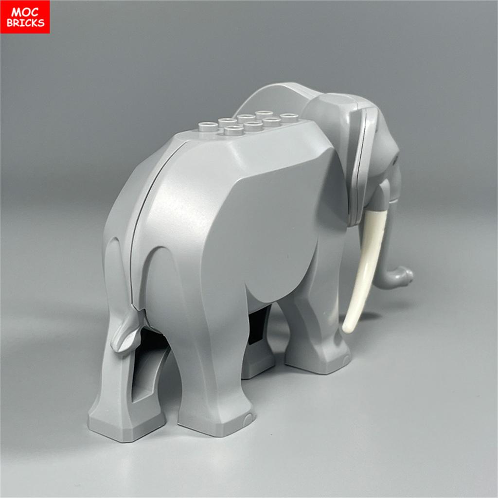 MY OWN CREATION Blocks Animal War Elephant Habitat Thick Forest Grassland Desert Ancient Battle Scene Assembled Building Blocks Children Playthings