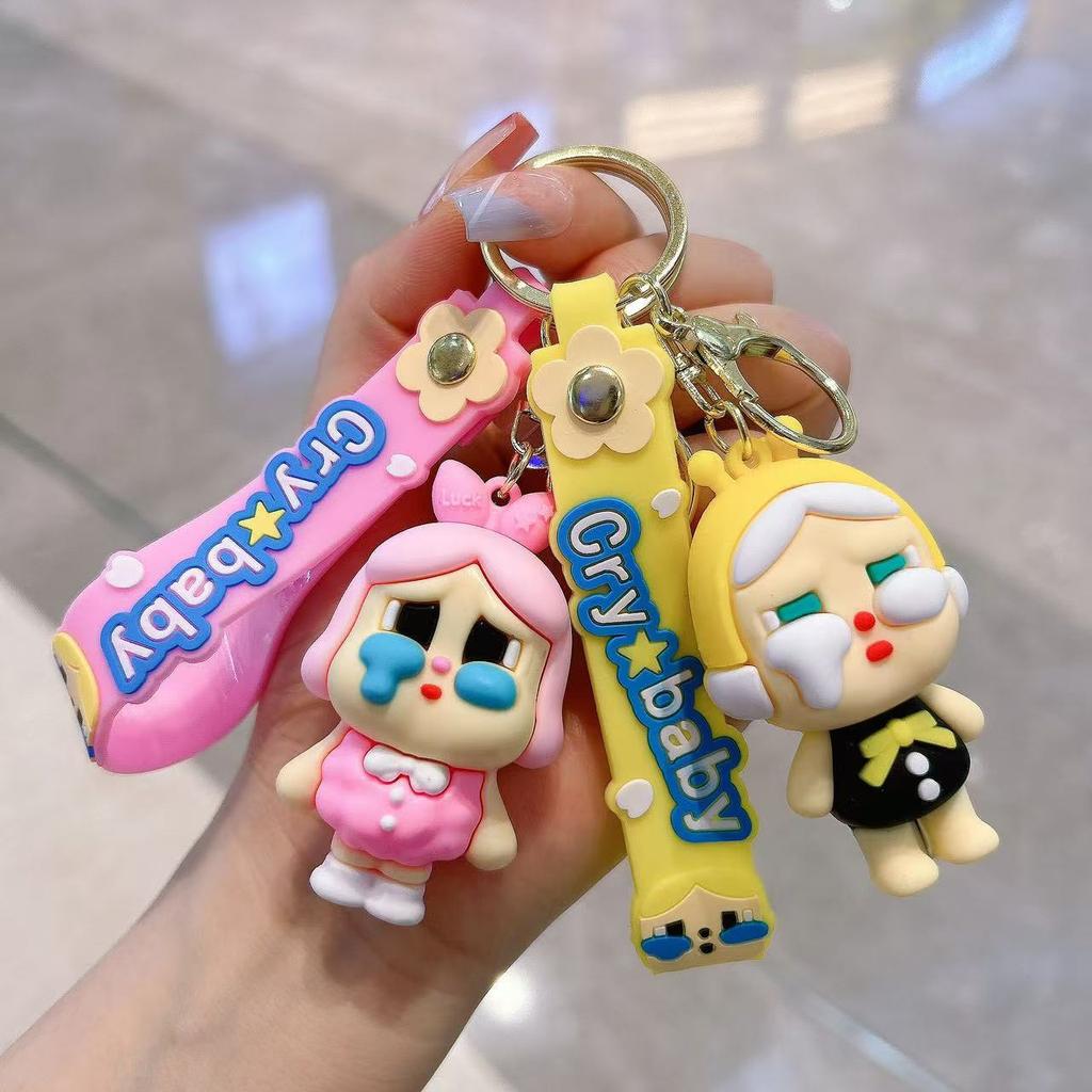 Tears Doll Cute Crying Baby Keychain Cartoon Car Keychain Bag Pendant Gift