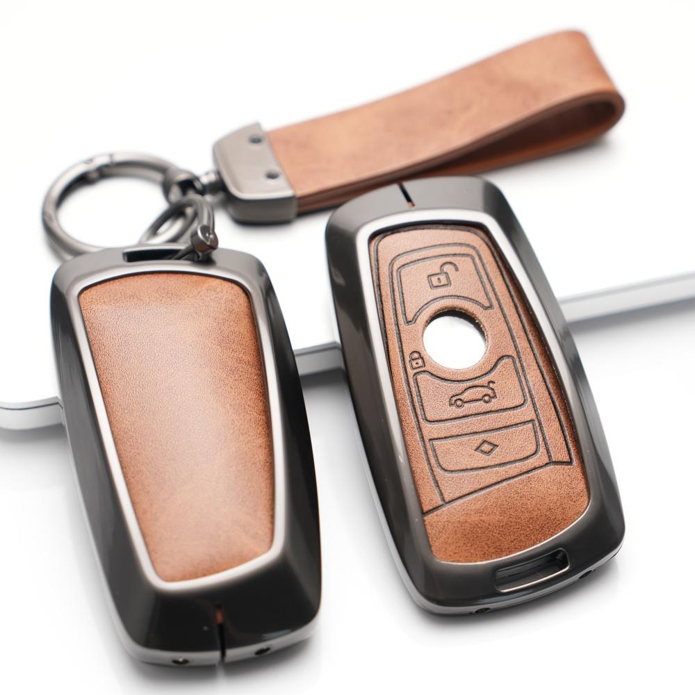Zinc Alloy Leather For Bmw F30 F31 F32 F34 F20 F21 F07 F10 1 3 5 7 Series M3 M4 X1 X3 G01 X4 G02 X5 F15 F16 Car Key Case Cover