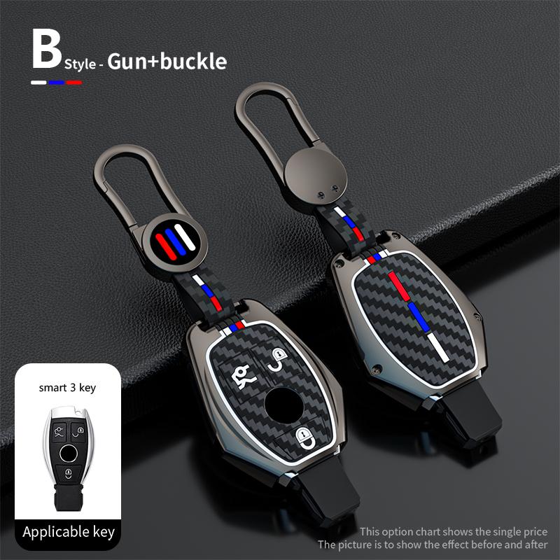 Kryt pouzdra na klíče od auta Klíčenka pro Mercedes Benz třídy ABCS AMG GLA CLA GLC W176 W221 W204 W205 Držák na příslušenství Shell Keychain