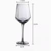 High-value Diamond Crystal Red Wine Glass Light Luxury Ins Wine Glass Retro Glass Goblet Champagne
