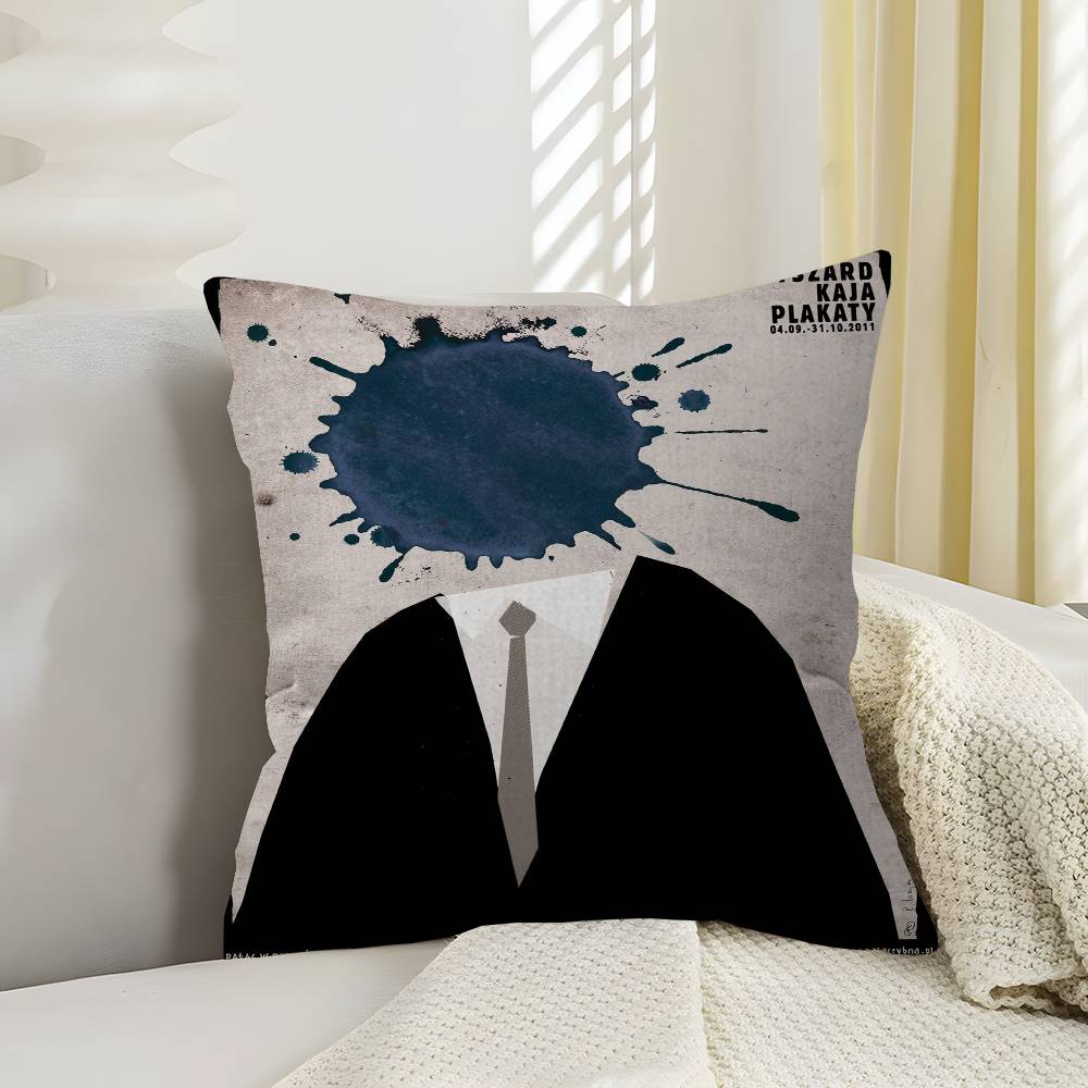 Retro Ryszard Kaja Artworks Pillow Gift Home Office Decoration Bedroom Sofa Car Cushion Cover case x