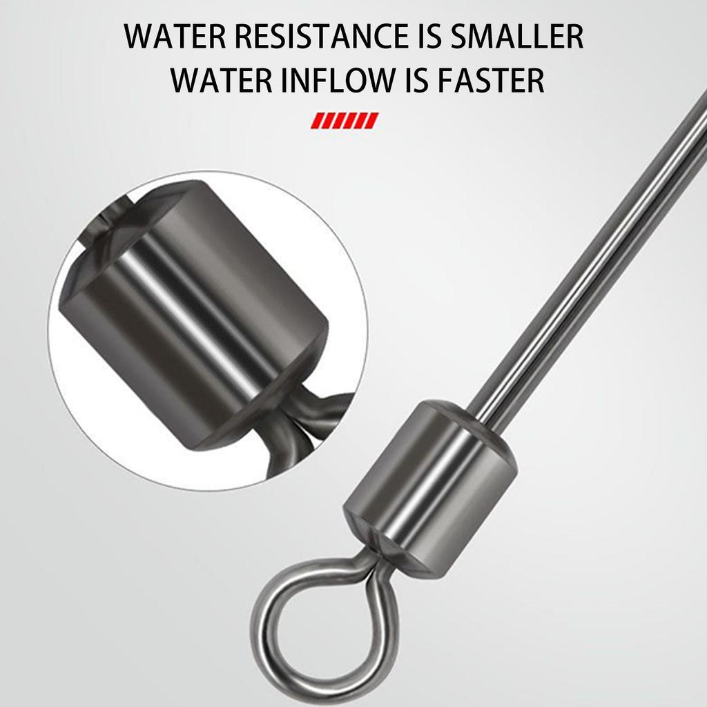 Loop Wire Fishing Spinner Stainless Steel 100 Pieces Fishing Lure Wire Fish Accessories For Freshwater Ice Lake Boat Dock Bass