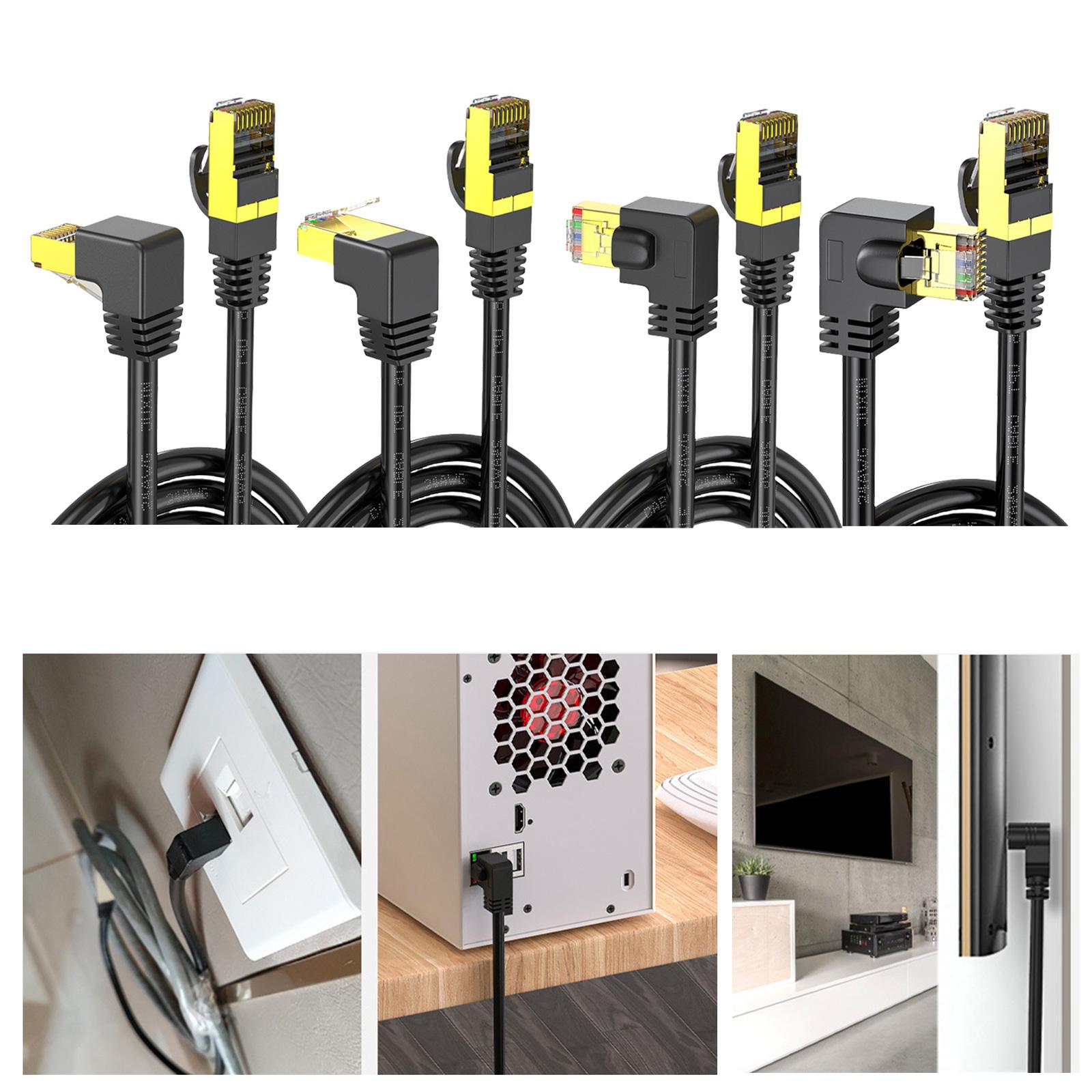 

Ethernet-кабель Cat8 Високошвидкісний 10 Гбіт/с Мережевий шнур 10 Gigabit Flat LAN Патч-корд Стандартні роз’єми RJ45 від 1 м до 5 м 100