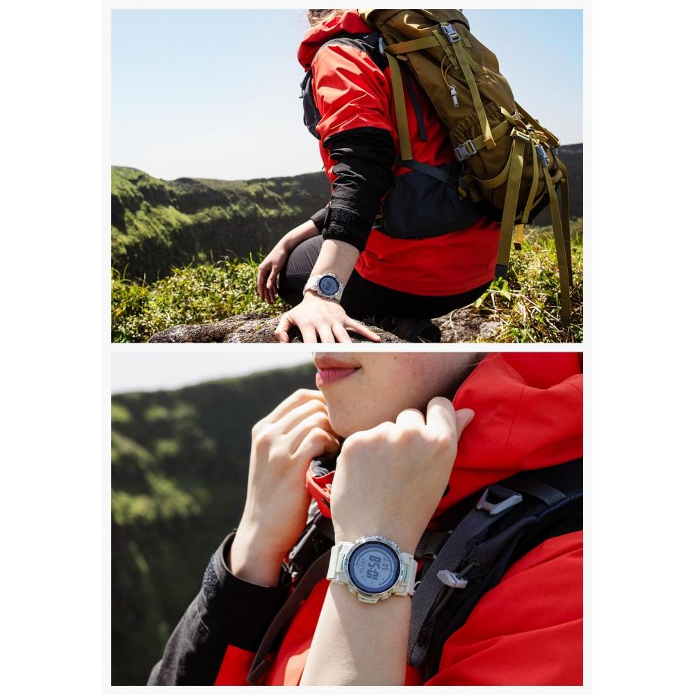 [Casio] Zegarek Protrek [Radio Solar Biomass Plastic PRW-35-7JF męski beżowy