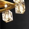 Light Luxury High-end Living Room Ceiling Lamp Full Copper Crystal with Spotlights Bedroom Study Room Lamps