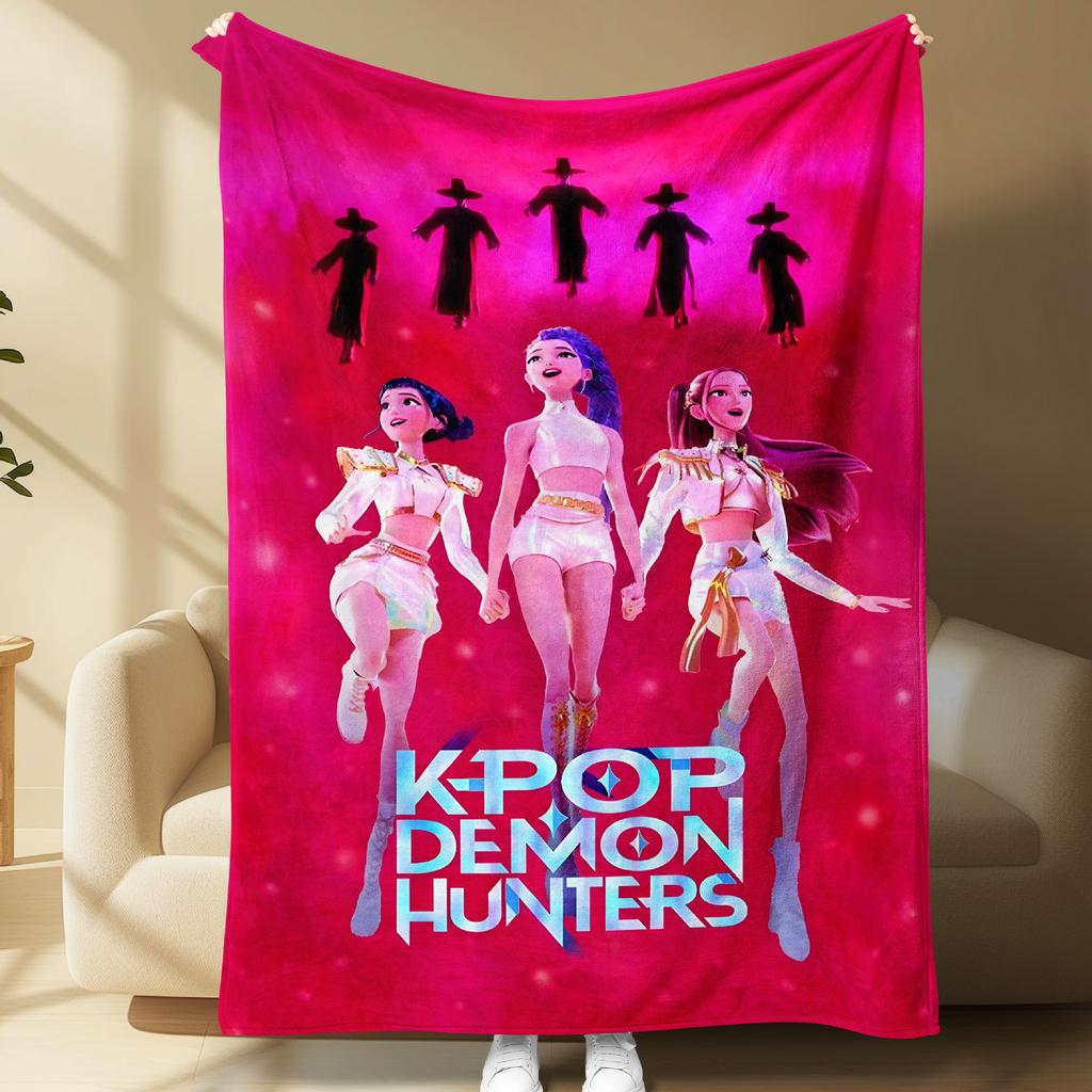 Kpop Witch Hunters Blanket Blanket Jit Witch Hunters Peripheral Pattern Digital Printed Flannel Blanket Blanket