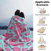 Coperta in Flanella con Stampa Pantera Rosa Alta Qualità Calda Confortevole Coperta per Tutte le Stagioni Perfetta per Regali Decorazione per la Casa