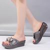 Summer Hot Sale Women Roman Sandals Shiny Open-toe Ladies Slippers Wedge Mule Shoes Casual Sexy Women Slingbacks Sandalias Mujer