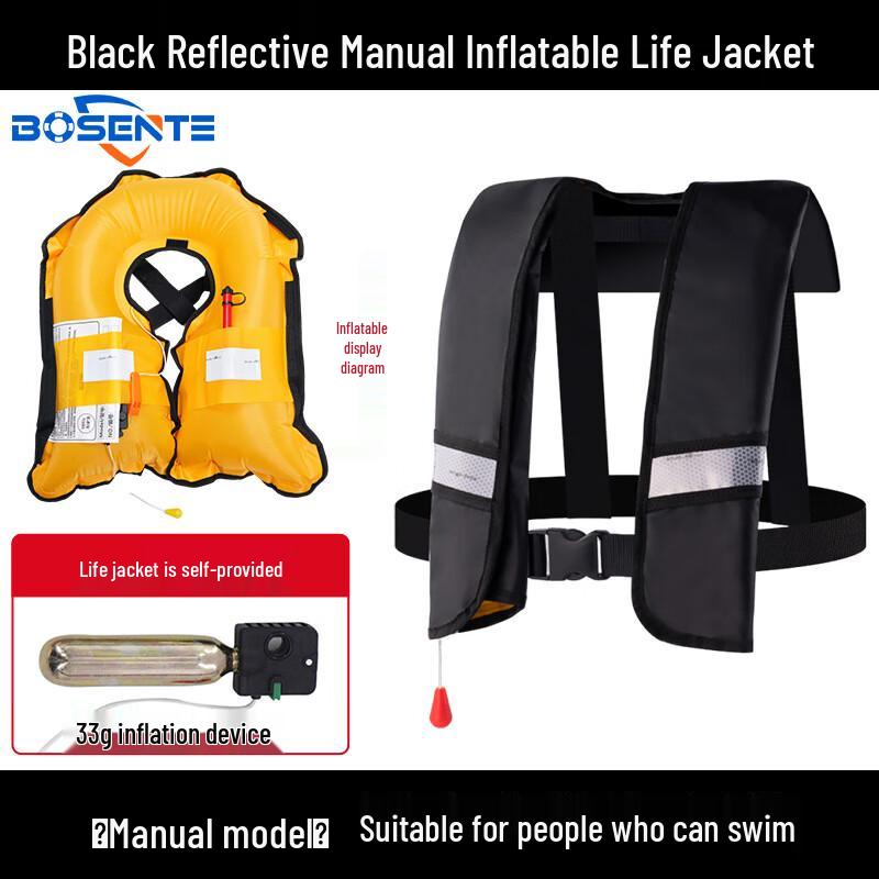 Bosente High Buoyancy Inflatable Life Vest