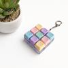 Mechanical Keyboard Fidget Keychain 2/3/4/9-Keys Toy, Stress Relief Push Button Finger Toy Clicker LED Light-up Tactile