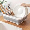 Foldable Dish Rack, Cutlery Storage Rack, Foldable Dish Rack, Drain Above Sink, Fruit and Vegetable Cleaning Sink Drain Basket