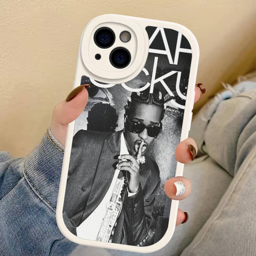 Hip Hop Rapper Asap-Rocky Phone Case For IPhone 16 15 14 13 12 11 Pro Max Plus Leather Soft Cover