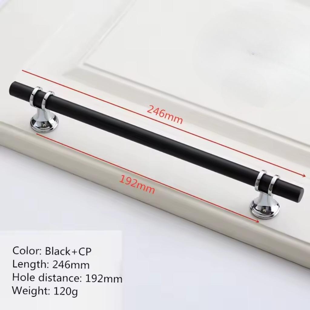 Handles Drawer Cabinet Furniture Kitchen Handles for Cabinet Knob Door Drawer Furniture Kitchen Knob Modern Simple  Silver Black