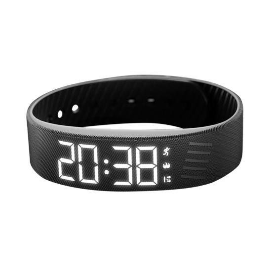 Vibrierende Alarm-Erinnerungsuhr Schüler Stiller Wecker Armband Digitale Uhr mit Schrittzähler Vibration Stoppuhr Timer für Tiefschläfer Herren