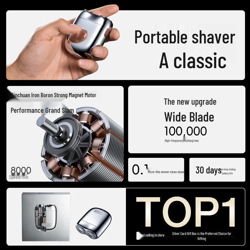 yoose Mini Portable Electric Razor