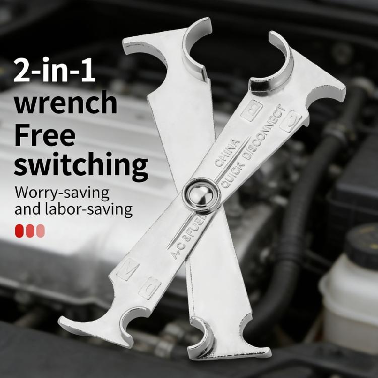 High Strength Automotive Air Conditioning Pipe Separator Tool 2Pieces Set Fuels Line Disconnect Tool For Professional Technicians