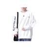 Li Ning Sports Fashion Series Letter Round Neck Pullover Comfortable Sweatshirt Unisex Sweatshirt White YWDU373-1