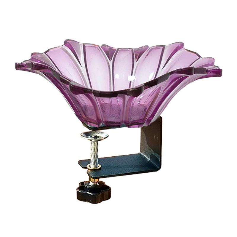 

Многофункциональные кормушки для птиц, поднос для ванной с цветочным узором для открытого пространства, кормушка для террасы, цветочная, яркая