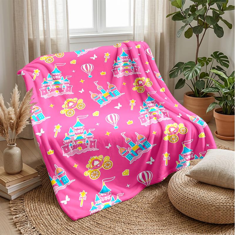Fairy Rainbow Magic Theme blanket Lightweight Warm Flannel Blanket Decorative Throw Blanket for Home Decoration