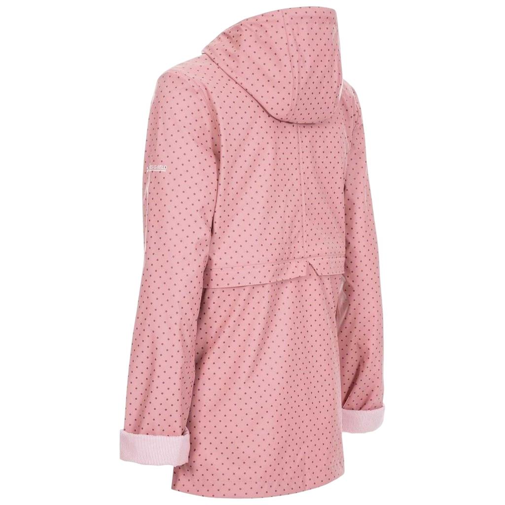 Trespass Womens/Ladies Splosh Hooded Ribbed Cuff Raincoat