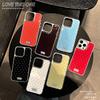 Applicable To Apple 17promax Mobile Phone Case Full Screen Polka Dot iPhone16/15/14 Electroplated Silver Edge Epoxy Case 13