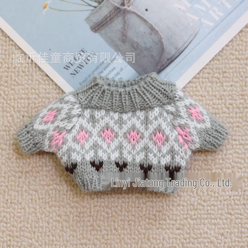 20cm Cotton Doll Accessories: Plush Dog Sweater, Scarf, Hat Set
