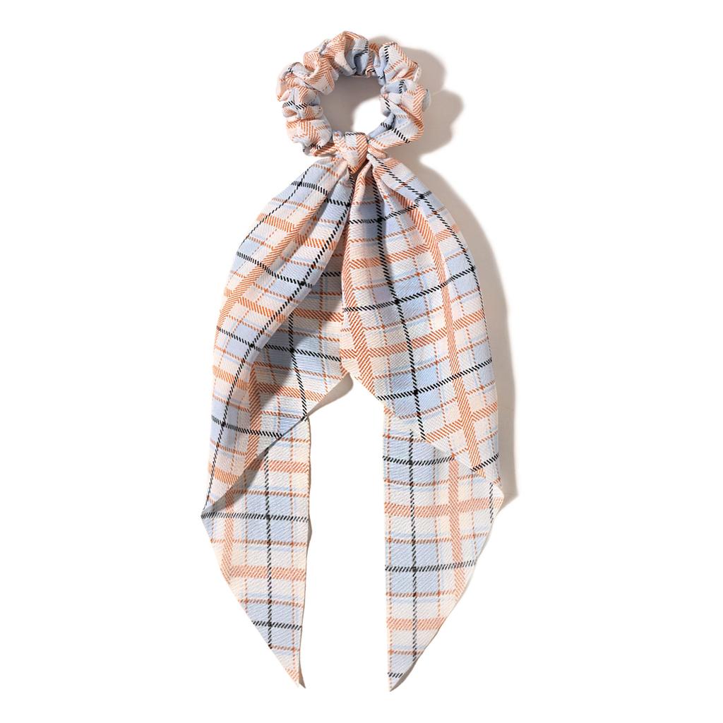 Women's Plaid Bandana Hair Ties - Scarf for Ponytail and Bun