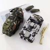 Mini camouflage pencil case stationery storage bag Military backpack pen case pencil bag pen bag