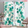 2pcs,2D Plane Printing Print Curtains Eucalyptus Greenery Design Polyester (without Rod) Home Decor Perfect for Room, Kitchen,