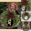 Christmas Wreath Boho Wreath Christmas Day Wreath Home Decoration Door Wall Decoration