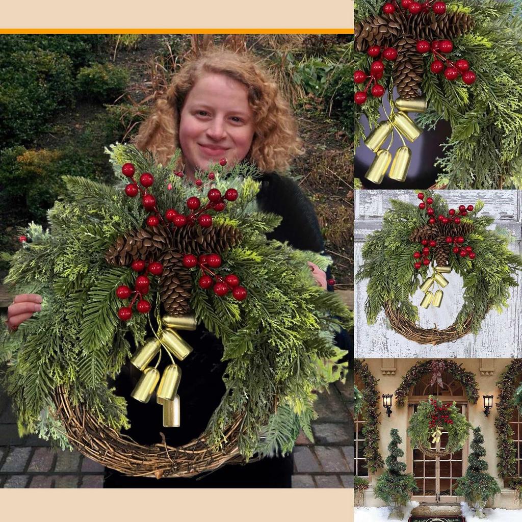 Christmas Wreath Boho Wreath Christmas Day Wreath Home Decoration Door Wall Decoration
