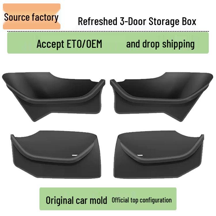 Tesla Model Y/3 Full Wrap Door Slot Storage Box - TPE Accessory