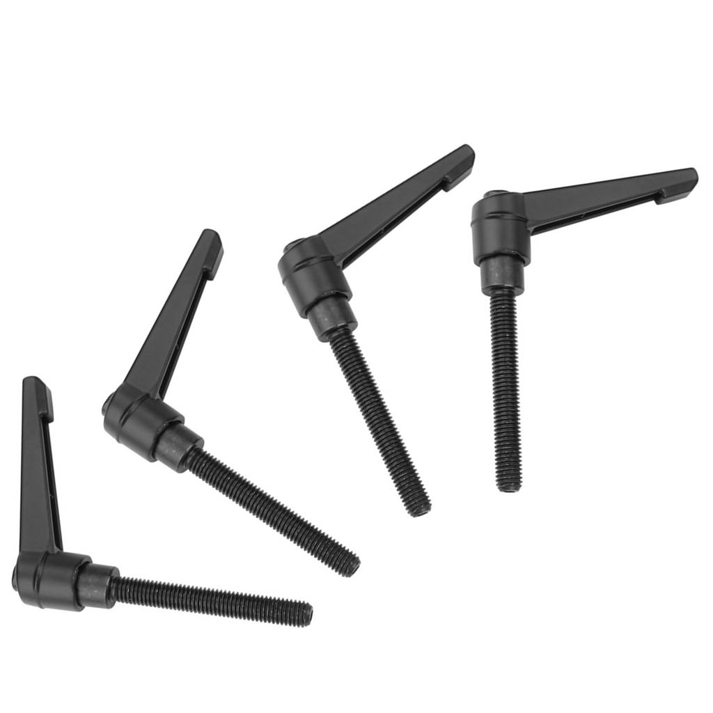 4PCS Metal Machine Knobs Adjustable Fixing Handle M8 Male Thread (80mm)