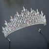 1pc Luxury Bridal Crystal Crown Zircon Wedding Tiara Hair Luxury Heirloom Headpiece for Bride Boho Photoshoot Royal Theme Events