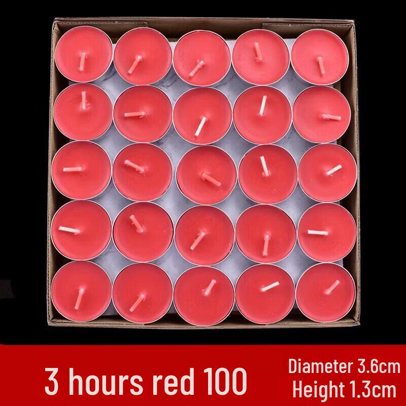 LIEI 4-Hour Plant Ghee Lamps, 100-Pack