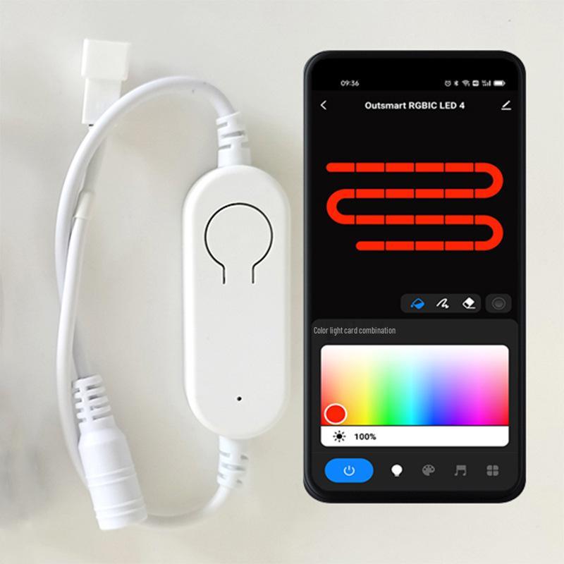 

Светодиодная лента Graffiti Dreamcolor с WiFi-контроллером, синхронизацией с музыкой и эффектами бегущей воды