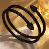 Steel Wire Opening Arrow Women's Simple Niche Design Wrapped Three-layer Jewelry Bracelet