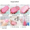 1pc Bear-shaped Silicone Bath Brush, Silicone Body Exfoliator, Shower Scrubbing Sponge, Double-sided Massage Brush
