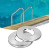 2Pcs Swimming Pool Ladder Escutcheon Cover Plate for 4.2cm Ladder Pipe Pool Hand Rail Replacement Parts
