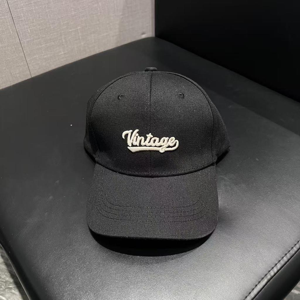 Spring and Autumn New Alphabet Versatile Baseball Cap Children's Fashion Trend Brand Casual Corduroy Peaked Cap Men's Trend