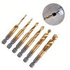 1pcs Hex Shank Metric Tap Gold Hole Tapping Chamfering In Titanium