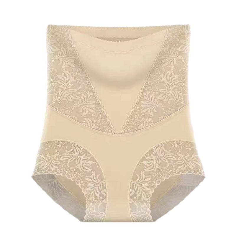 Women's Lace High-waisted Tummy-control Panties Postpartum Tummy Tuck Panties Shaping Underwear