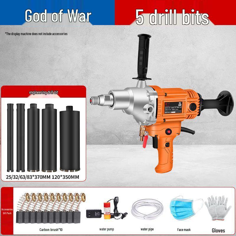 High-Power Handheld Wet/Dry Core Drill for Concrete and Water Drilling