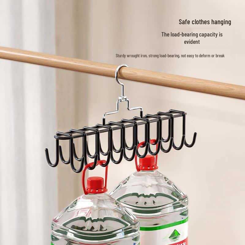 20-Hook Multi-functional Space-saving Clothes & Hat Hanger for Wardrobes