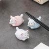 Ceramic Little Sheep Chopstick Rack Spoon Fork Stand Chopsticks Rest Pillow Kitchen Tableware Dinner Accessories